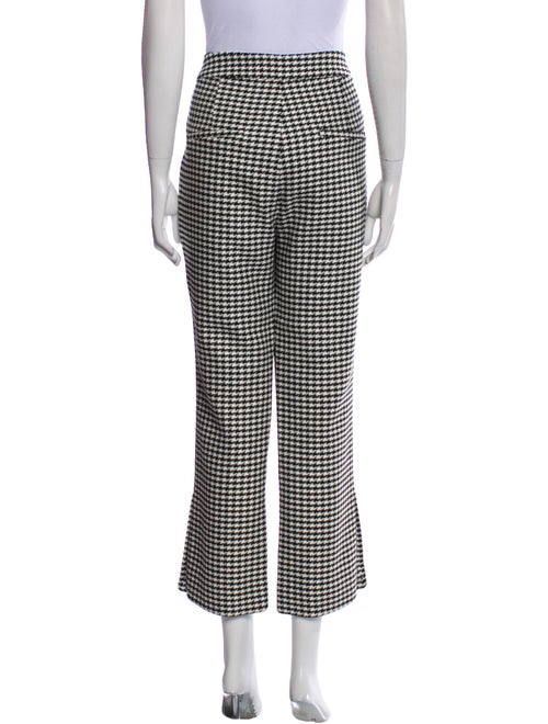 Veronica Beard Houndstooth Print Wide Leg Pants