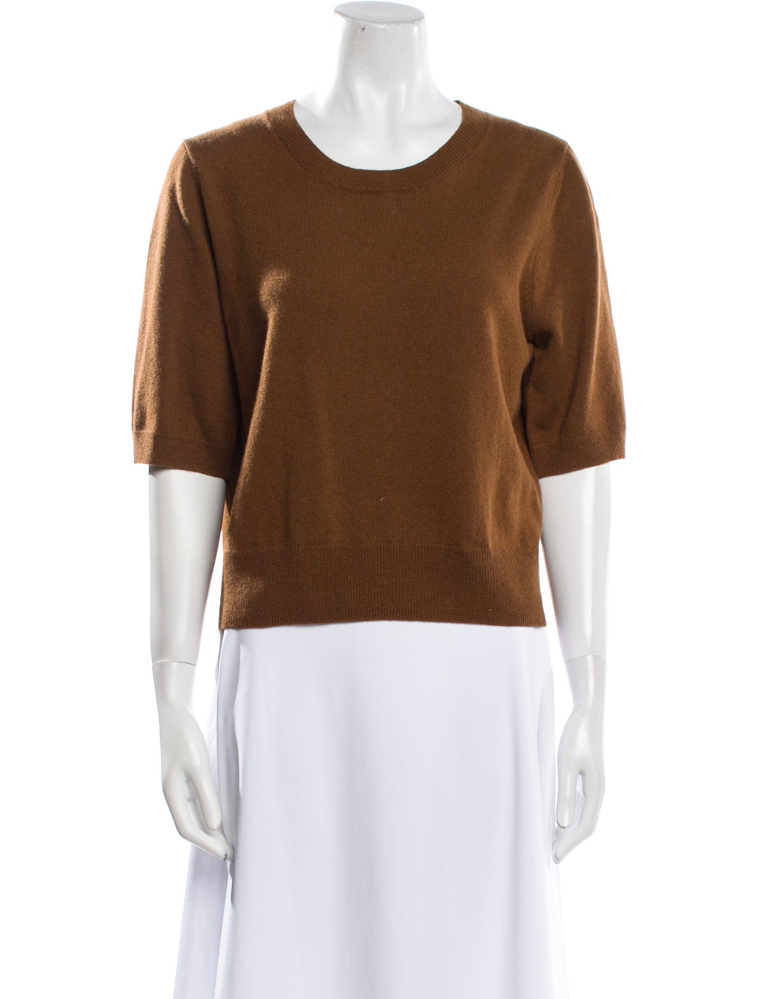 Veronica Beard Cashmere Crew Neck T-Shirt