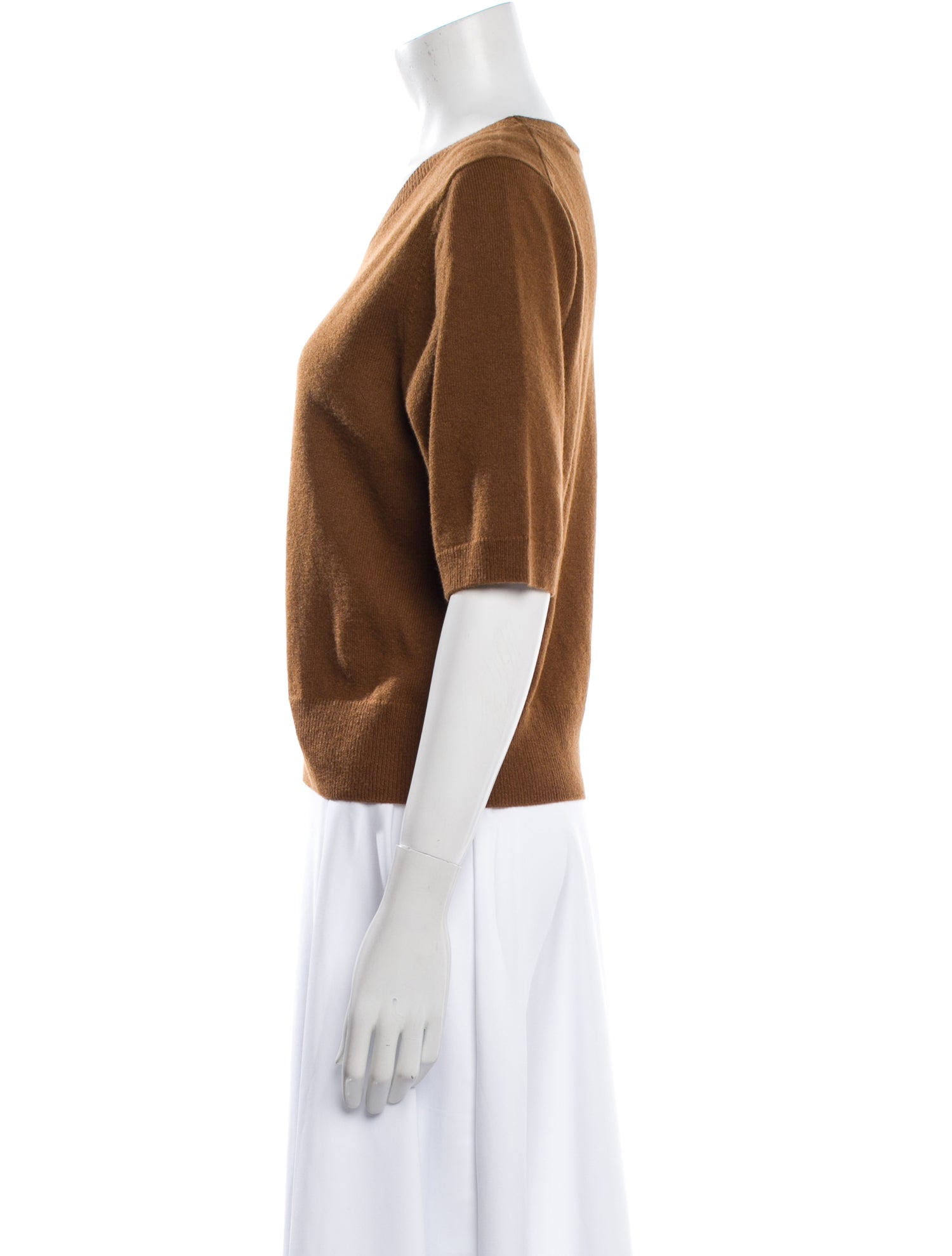 Veronica Beard Cashmere Crew Neck T-Shirt