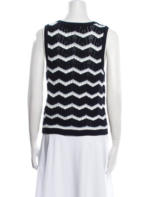 Veronica Beard Striped Scoop Neck Top