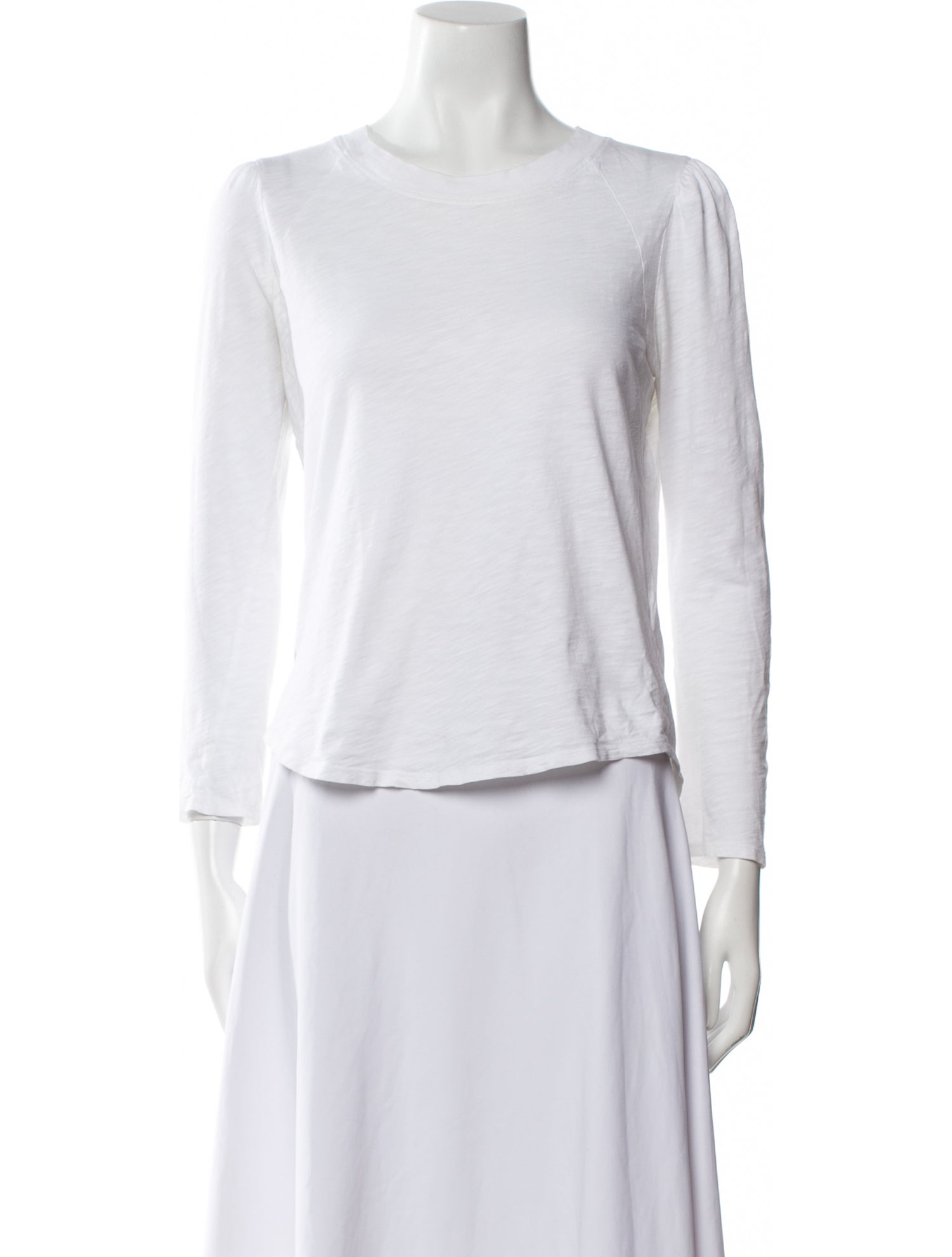 Veronica Beard Crew Neck Long Sleeve T-Shirt