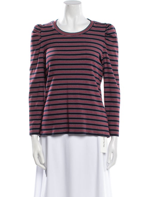 Veronica Beard Striped Scoop Neck Top