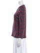 Veronica Beard Striped Scoop Neck Top