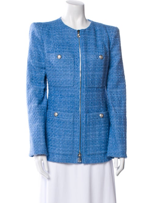 Veronica Beard Tweed Pattern Denim Jacket