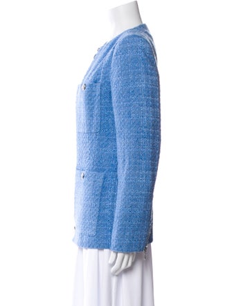 Veronica Beard Tweed Pattern Denim Jacket