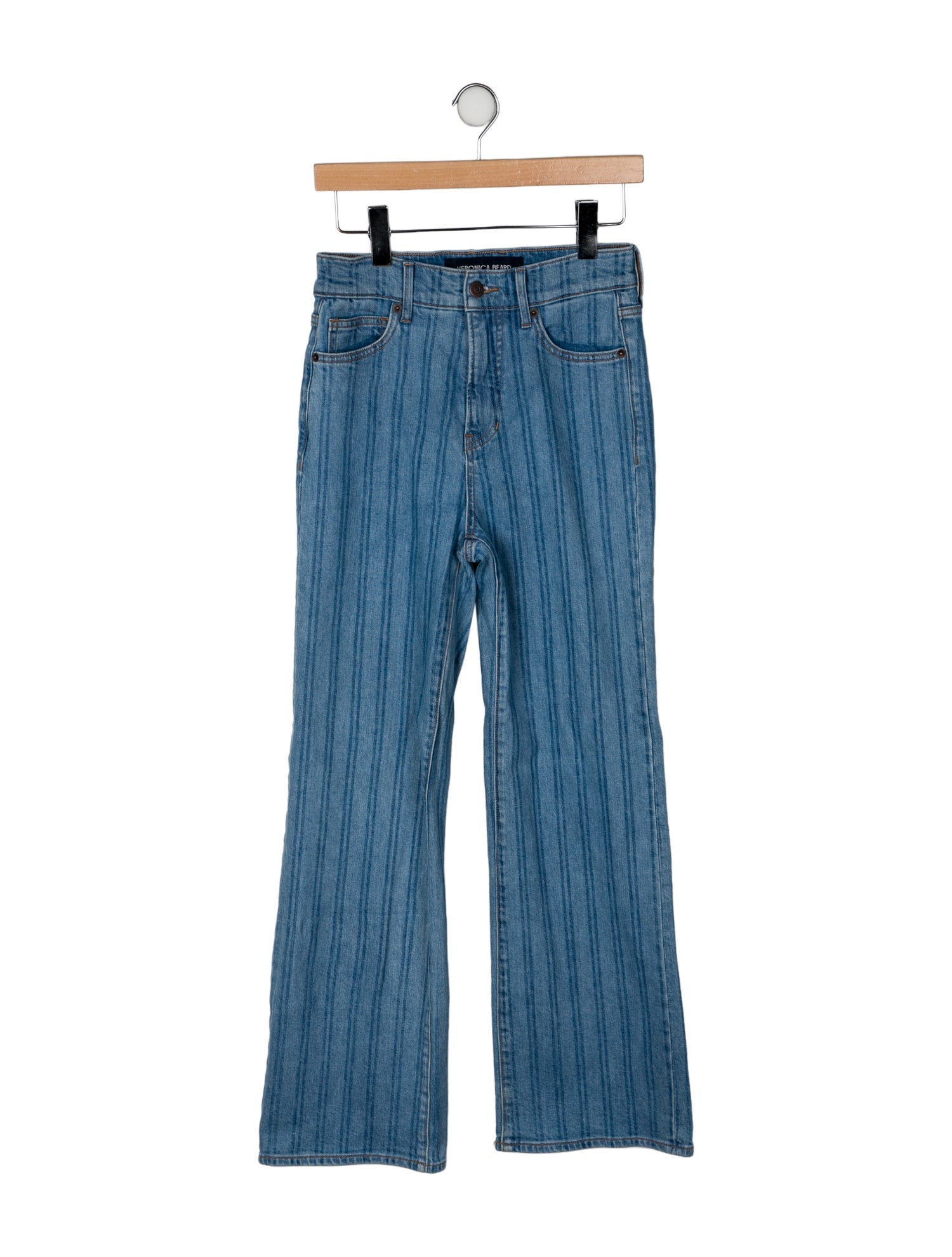 Veronica Beard High-Rise Wide Leg Jeans
