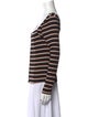 Veronica Beard Striped V-Neck Top