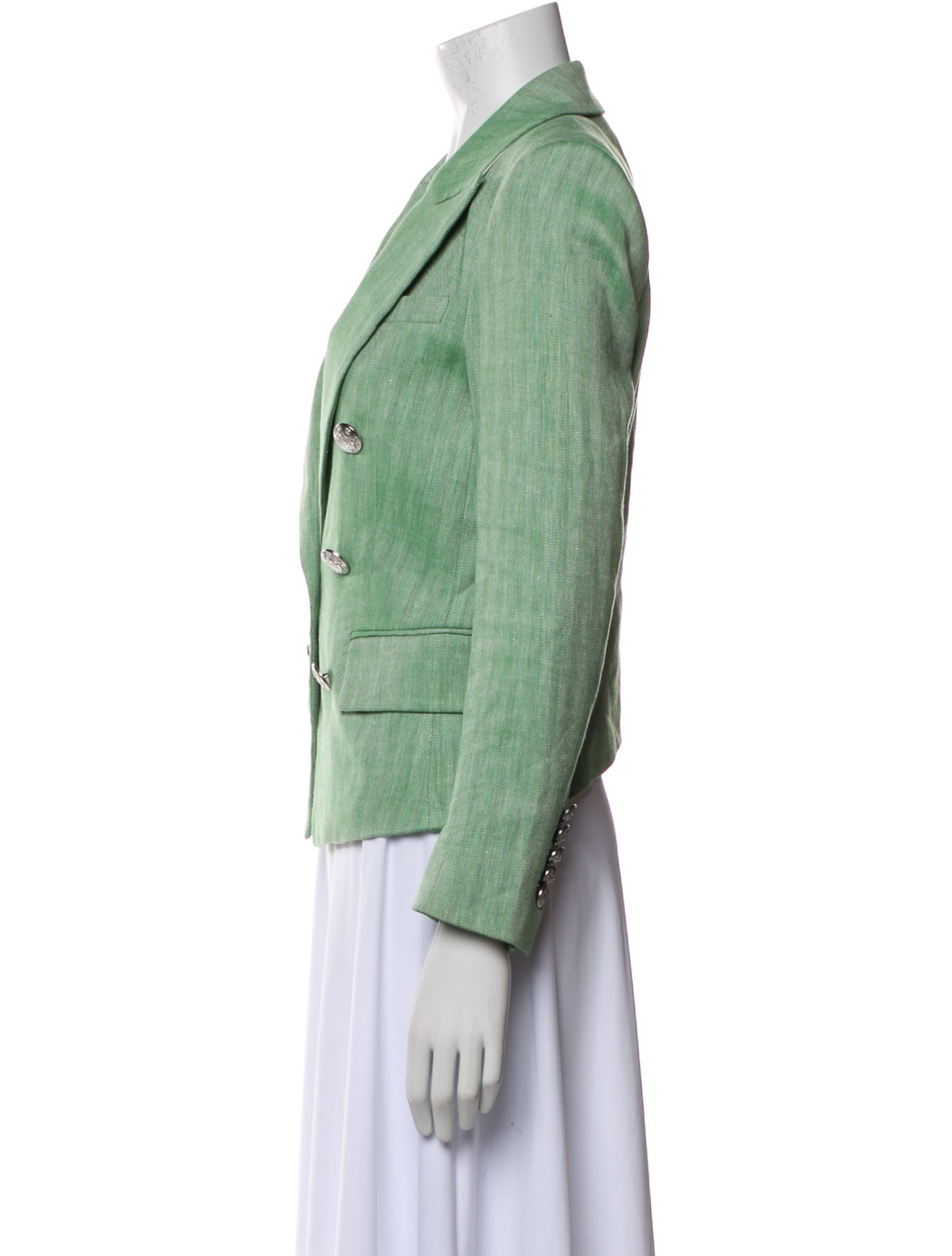 Veronica Beard Linen Printed Blazer