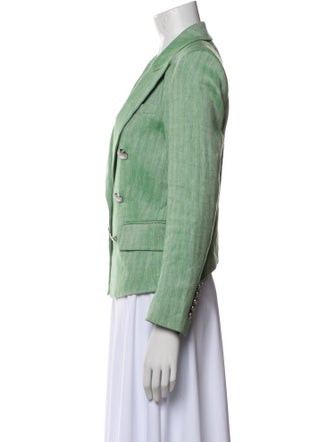 Veronica Beard Linen Printed Blazer