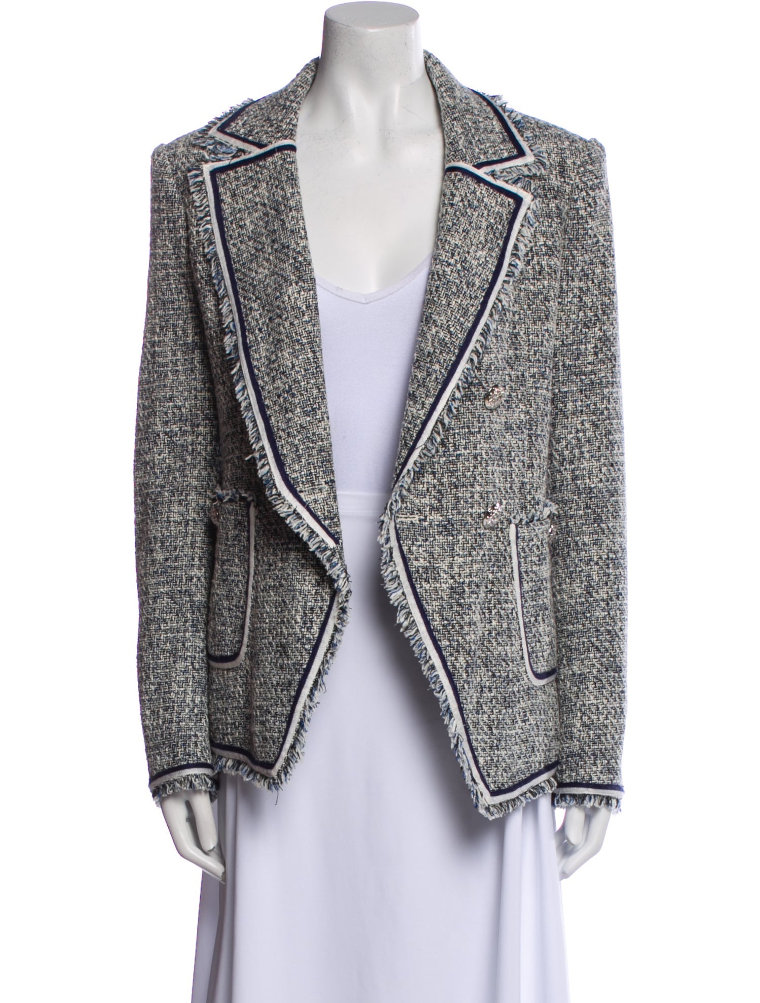Veronica Beard Tweed Pattern Blazer