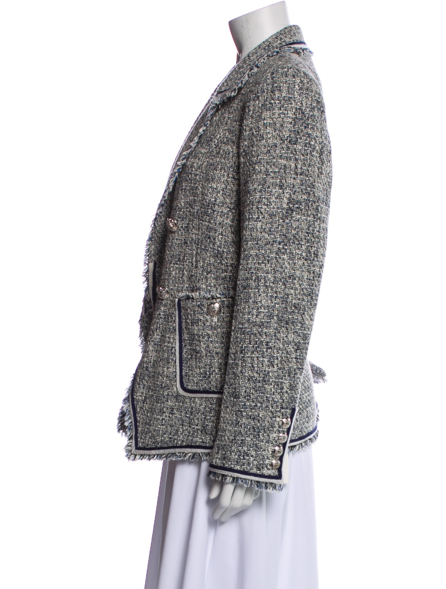 Veronica Beard Tweed Pattern Blazer