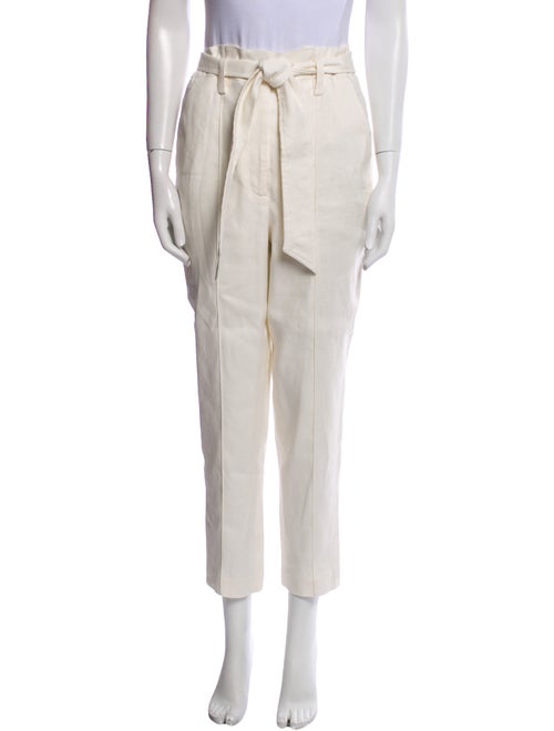 Veronica Beard Linen Straight Leg Pants