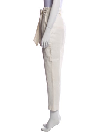Veronica Beard Linen Straight Leg Pants