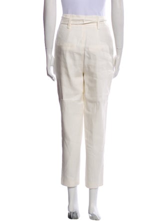 Veronica Beard Linen Straight Leg Pants