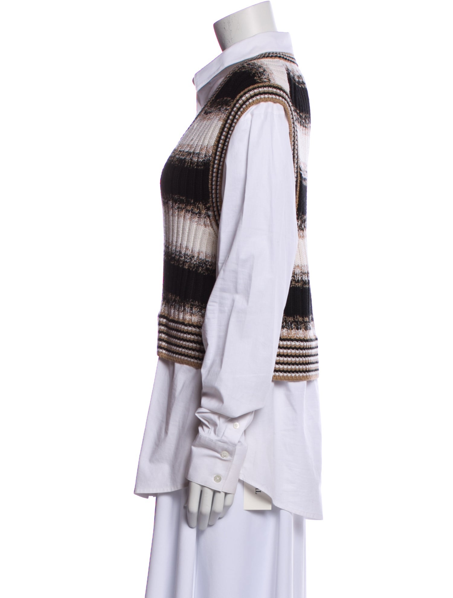 Veronica Beard Merino Wool Striped Sweater