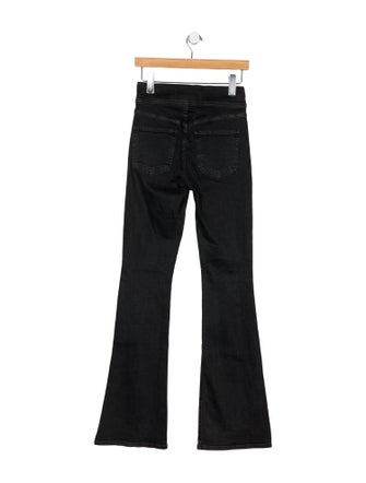 Veronica Beard Mid-Rise Wide Leg Jeans