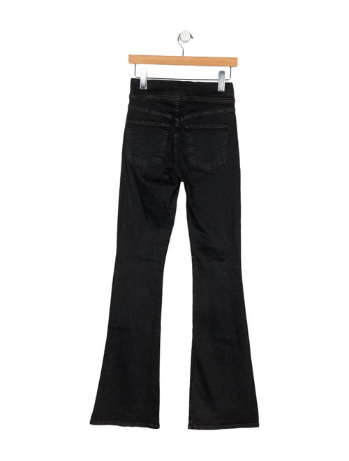 Veronica Beard Mid-Rise Wide Leg Jeans