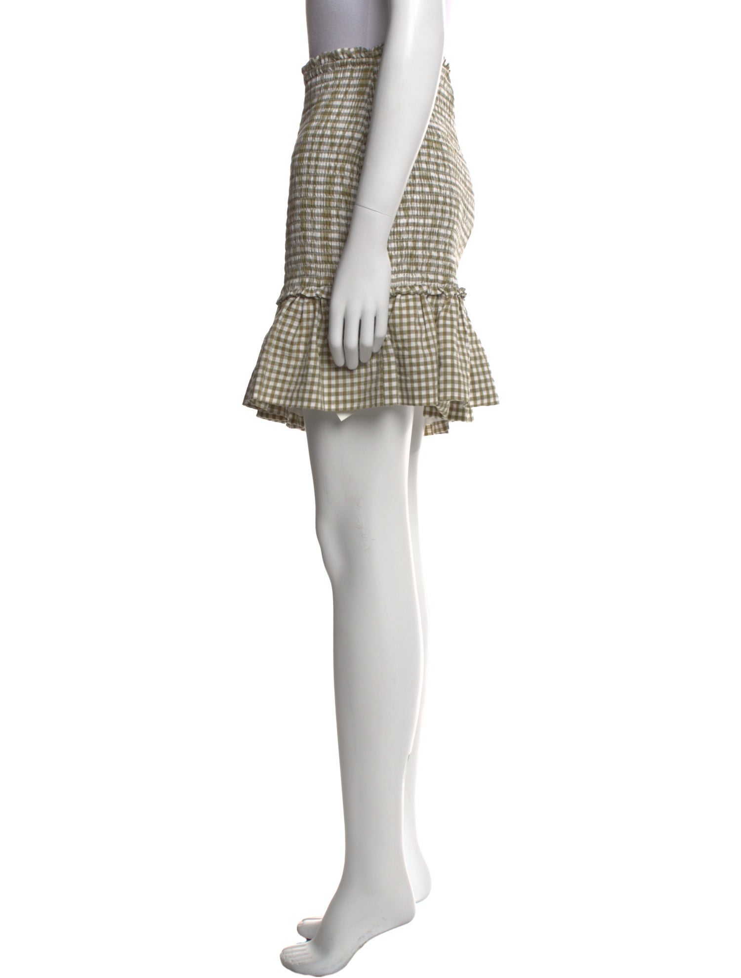 Veronica Beard Plaid Print Mini Skirt