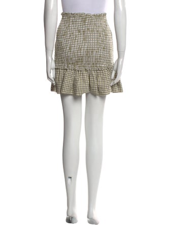 Veronica Beard Plaid Print Mini Skirt