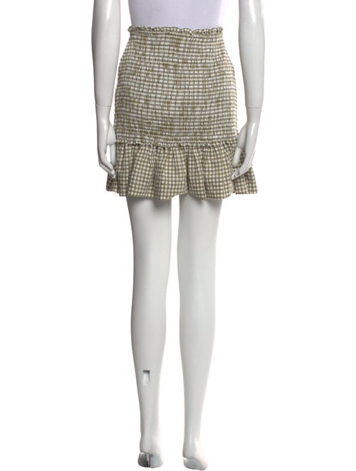 Veronica Beard Plaid Print Mini Skirt