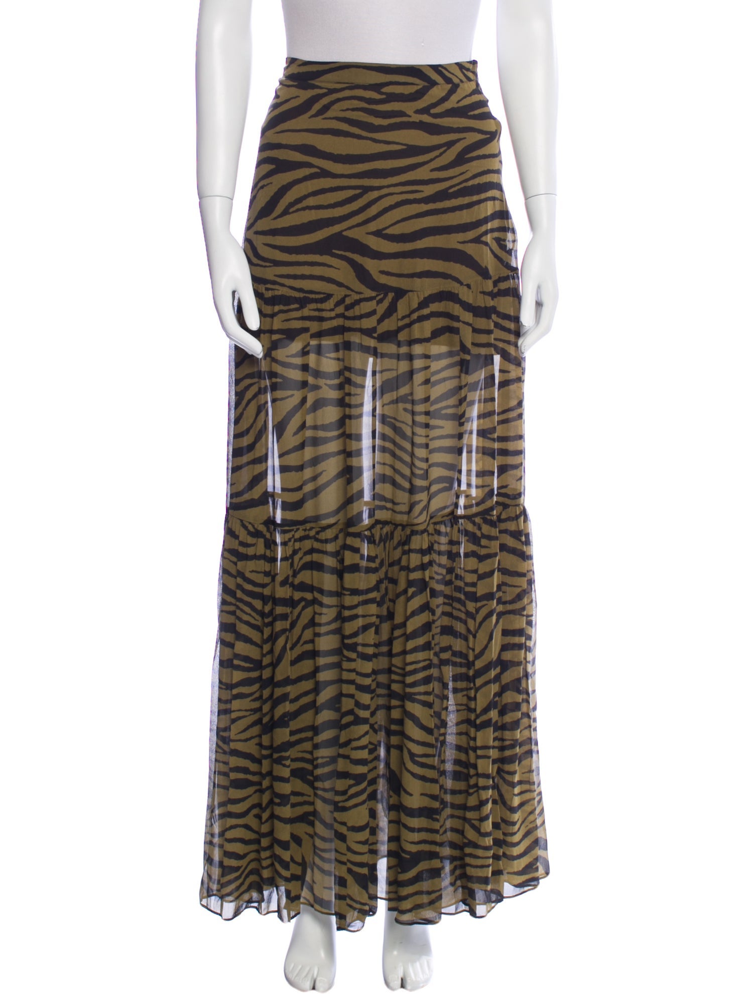 Veronica Beard Silk Long Skirt