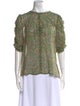 Veronica Beard Silk Paisley Print Blouse