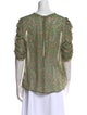 Veronica Beard Silk Paisley Print Blouse