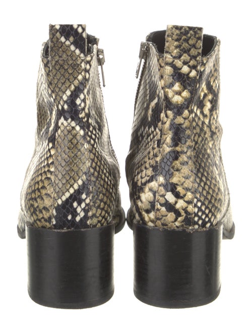 Veronica Beard Leather Animal Print Boots