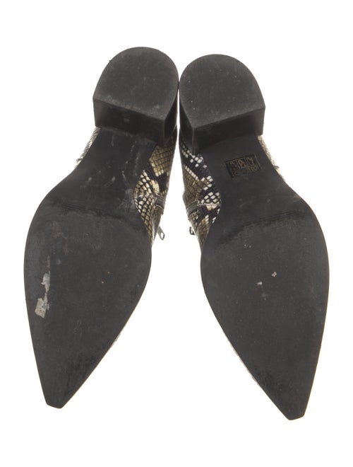 Veronica Beard Leather Animal Print Boots