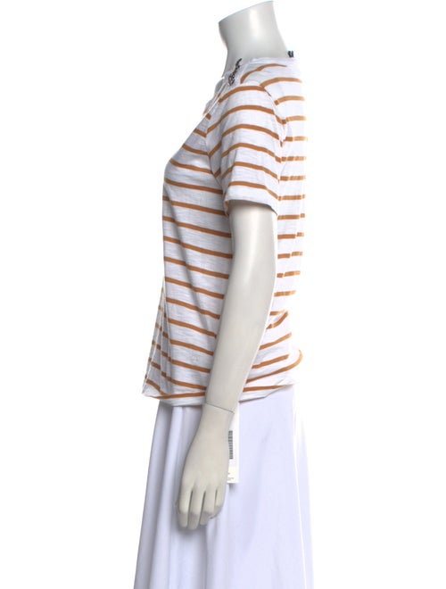 Veronica Beard Striped Scoop Neck T-Shirt