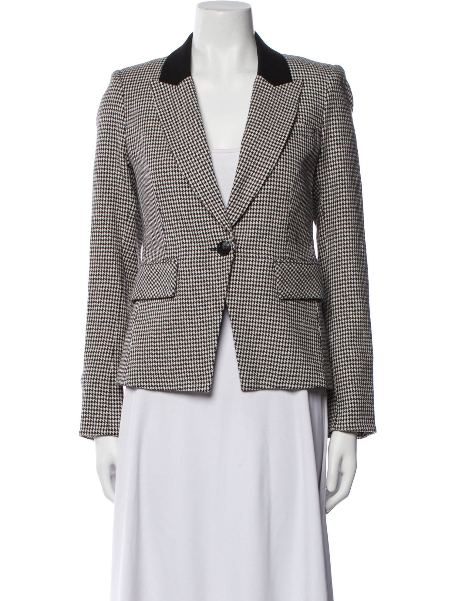 Veronica Beard Houndstooth Print Blazer