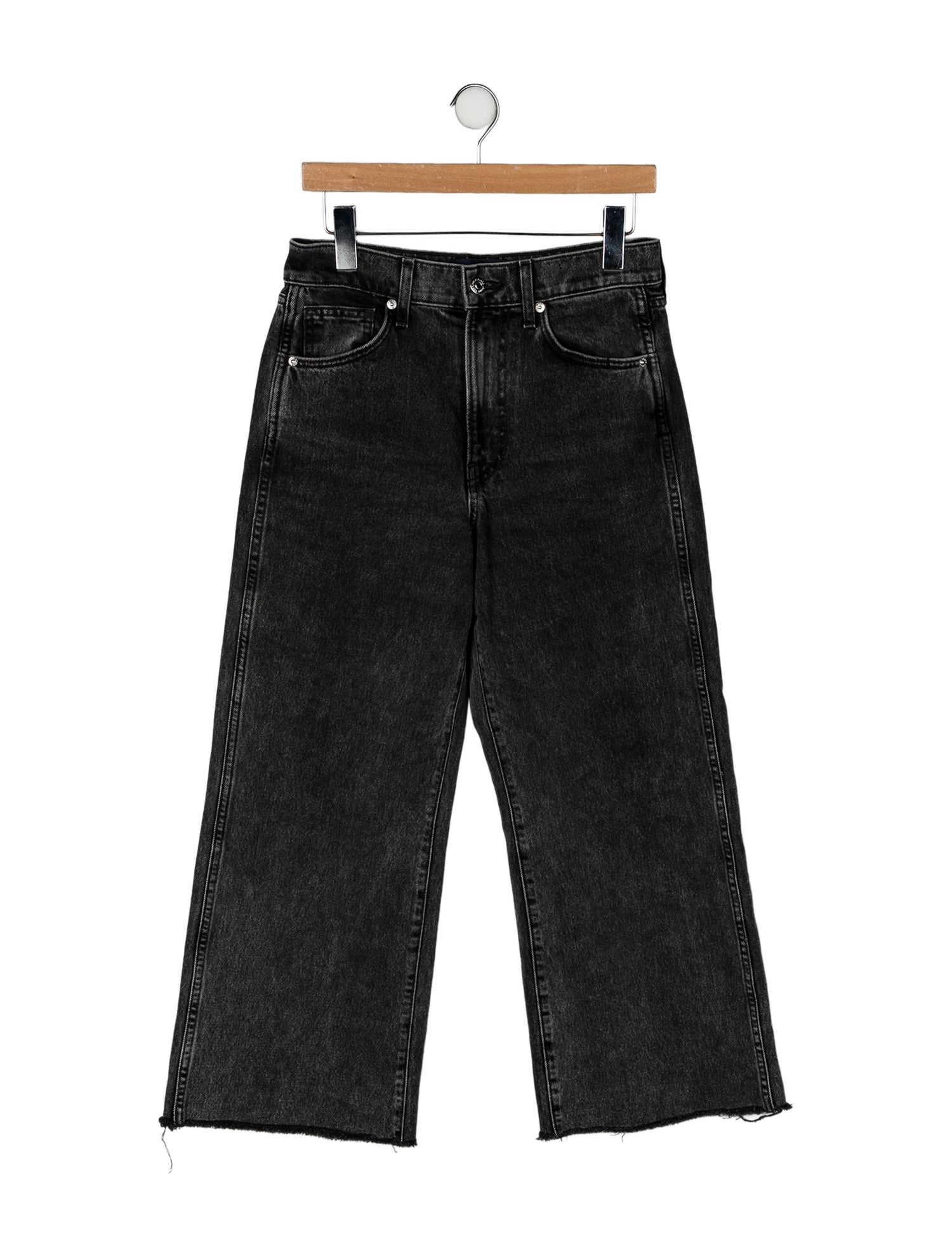 Veronica Beard High-Rise Wide Leg Jeans