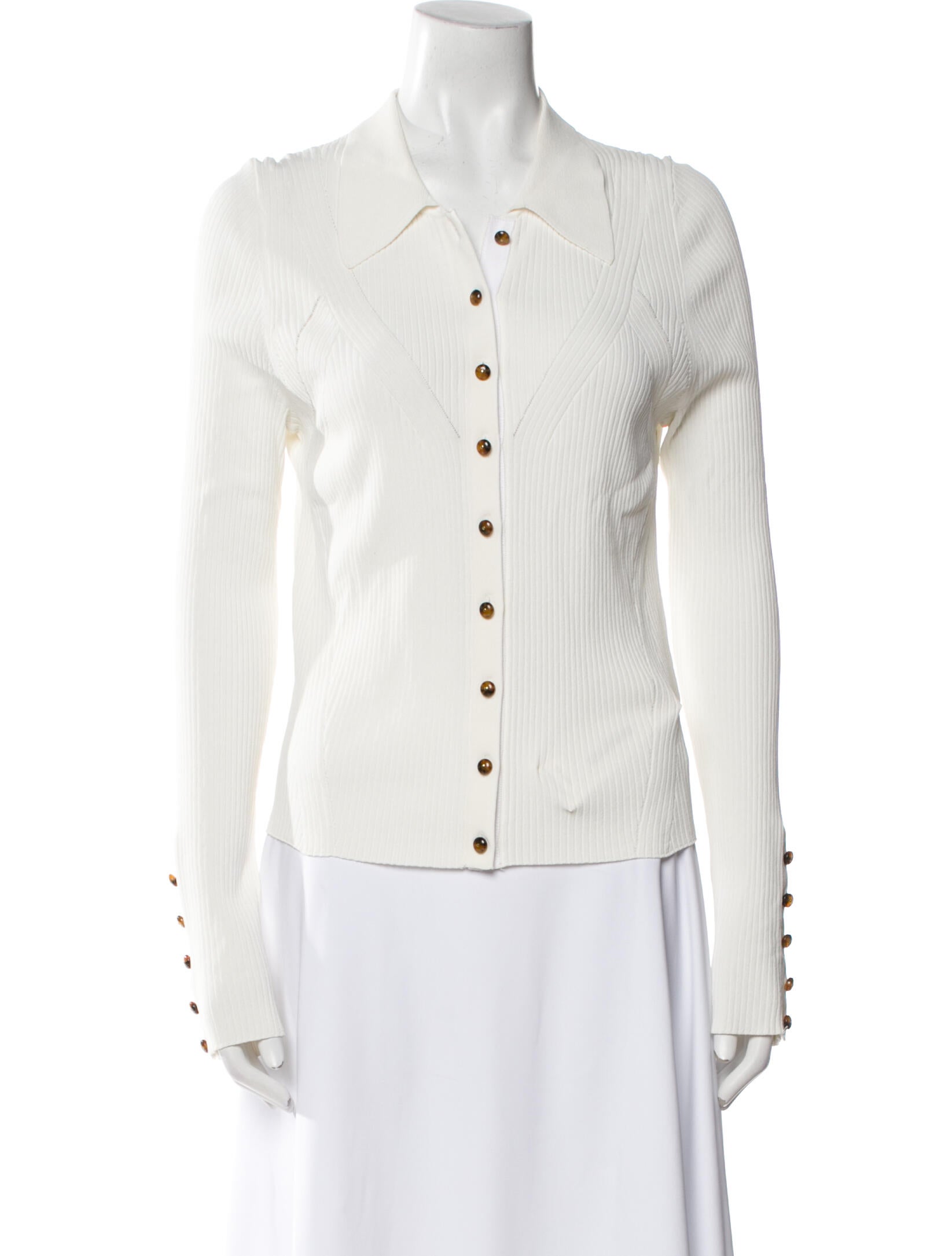 Veronica Beard Long Sleeve Button-Up Top