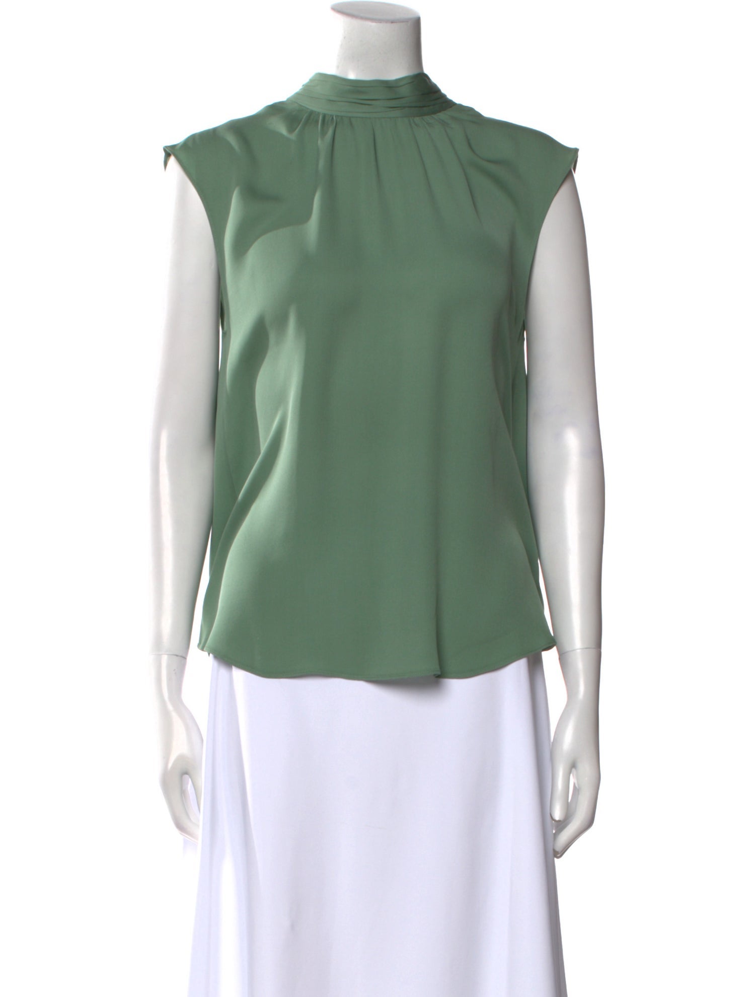 Veronica Beard Silk Mock Neck Blouse