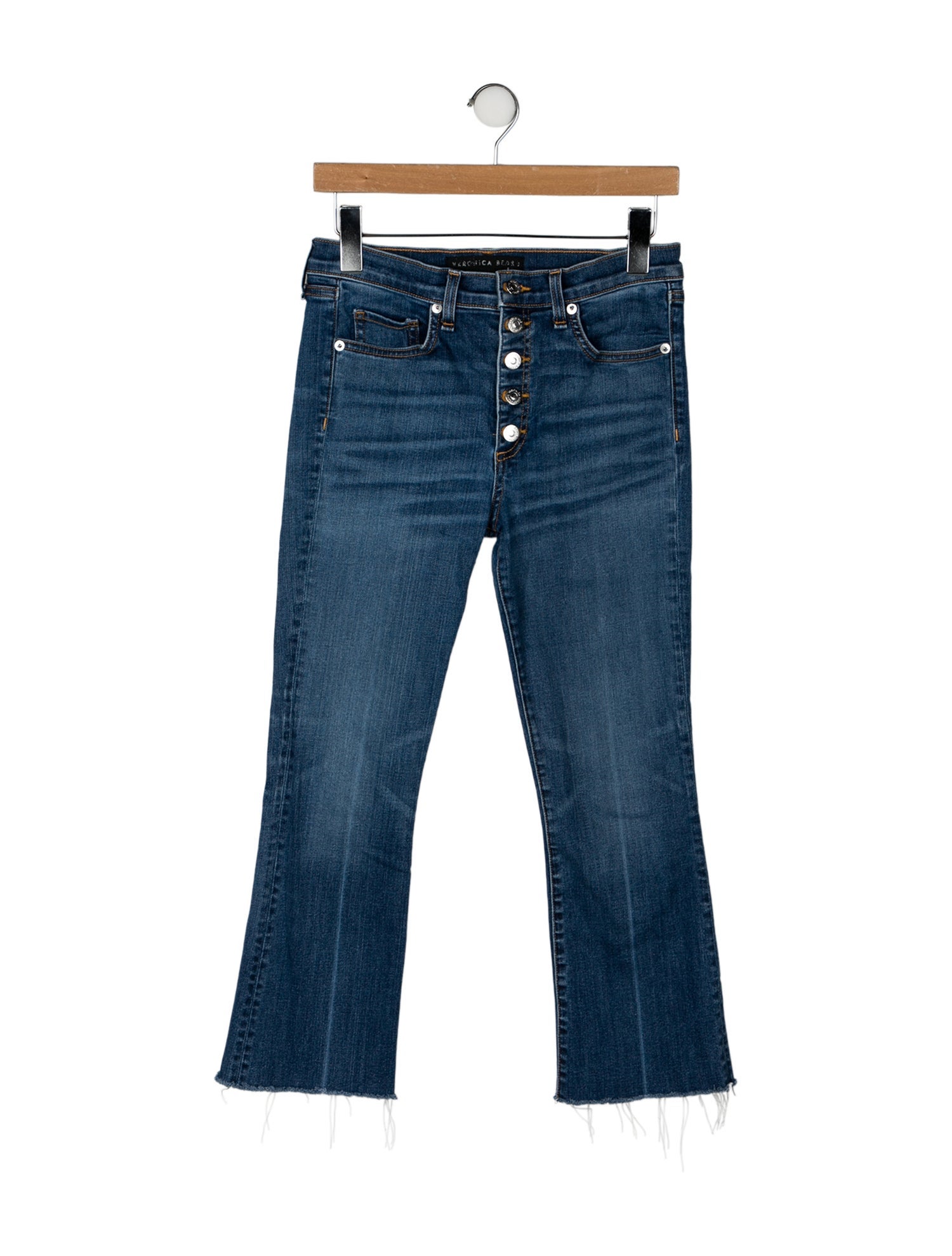 Veronica Beard Mid-Rise Straight Leg Jeans