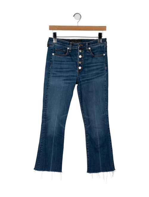Veronica Beard Mid-Rise Straight Leg Jeans