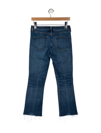 Veronica Beard Mid-Rise Straight Leg Jeans
