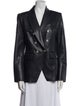 Veronica Beard Lamb Leather Blazer