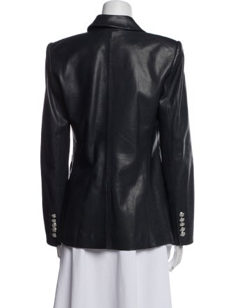 Veronica Beard Lamb Leather Blazer