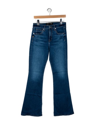 Veronica Beard Mid-Rise Wide Leg Jeans