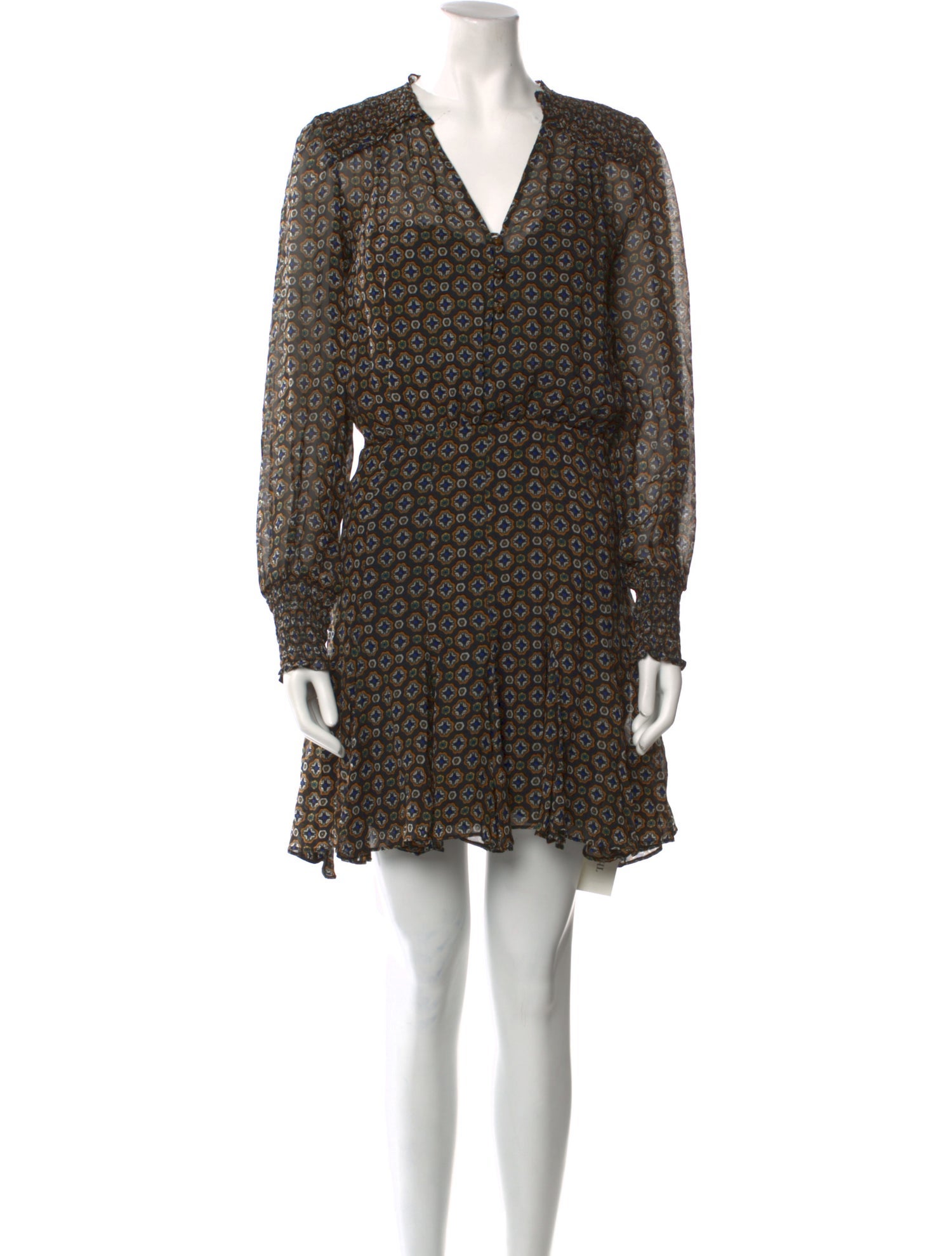 Veronica Beard Floral Print Mini Dress