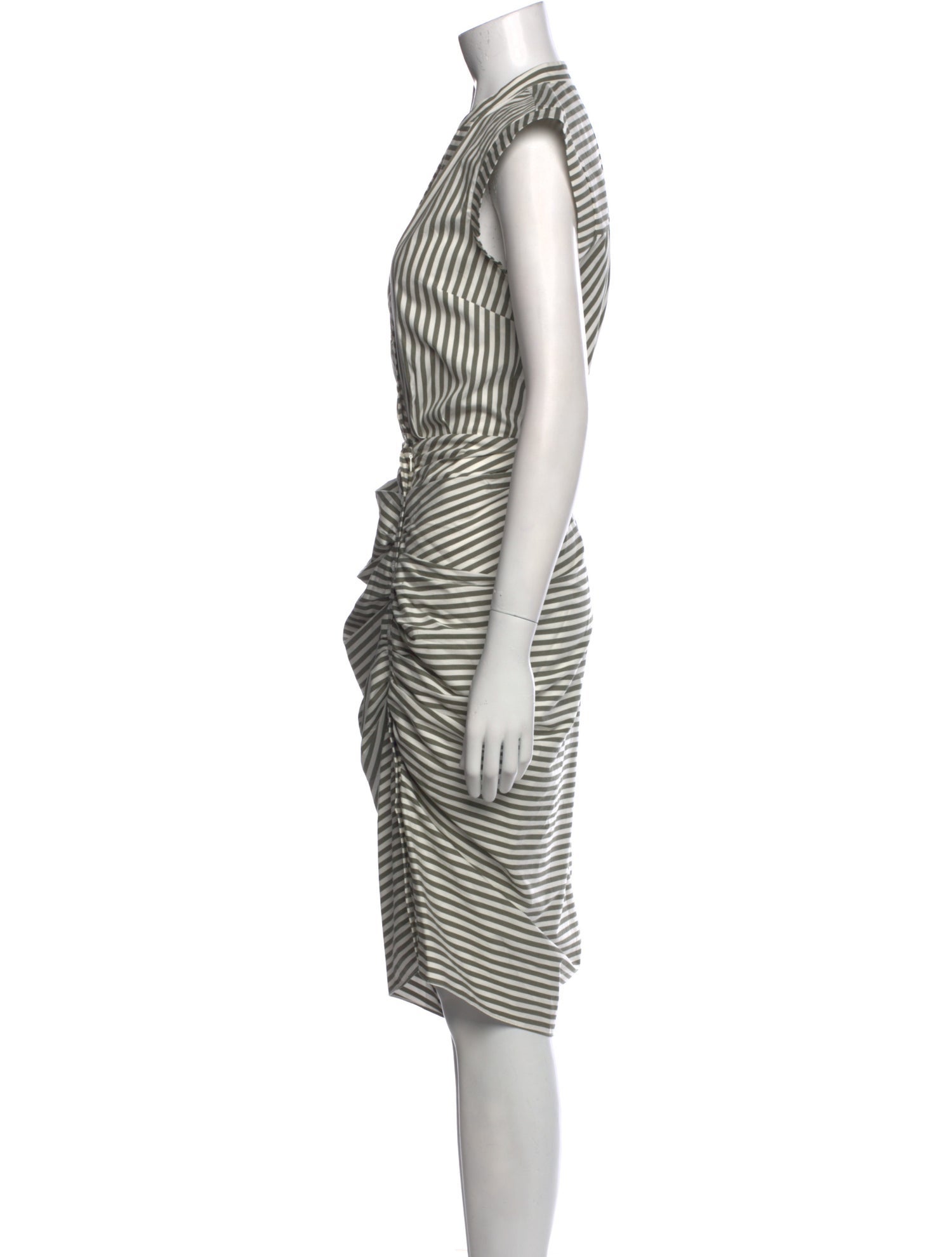 Veronica Beard Striped Midi Length Dress