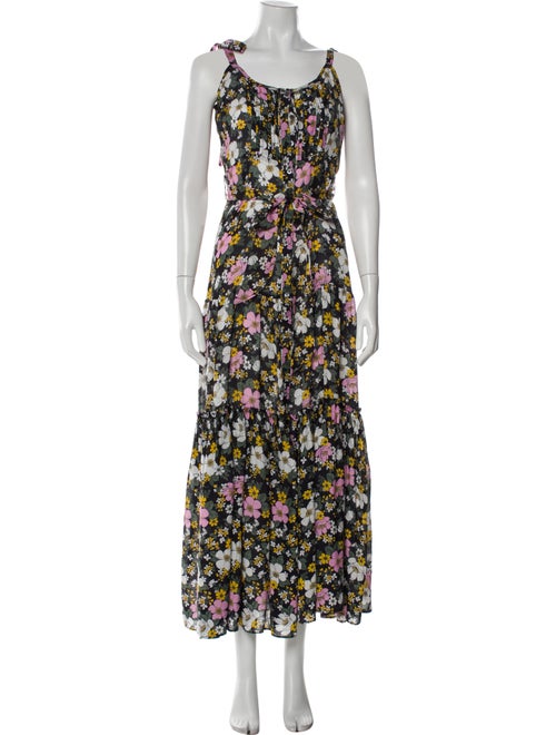 Veronica Beard Floral Print Long Dress