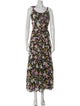 Veronica Beard Floral Print Long Dress
