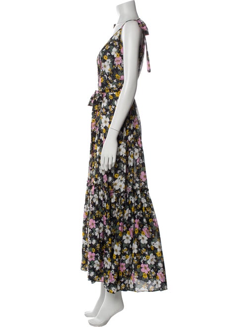 Veronica Beard Floral Print Long Dress