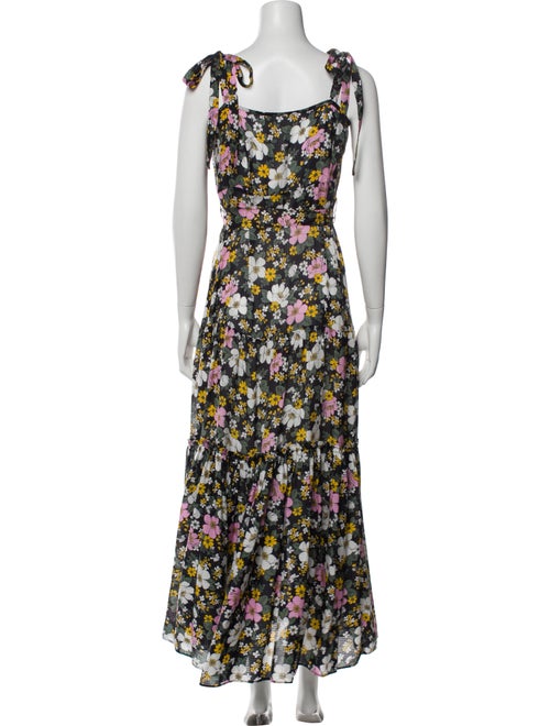 Veronica Beard Floral Print Long Dress
