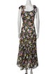 Veronica Beard Floral Print Long Dress