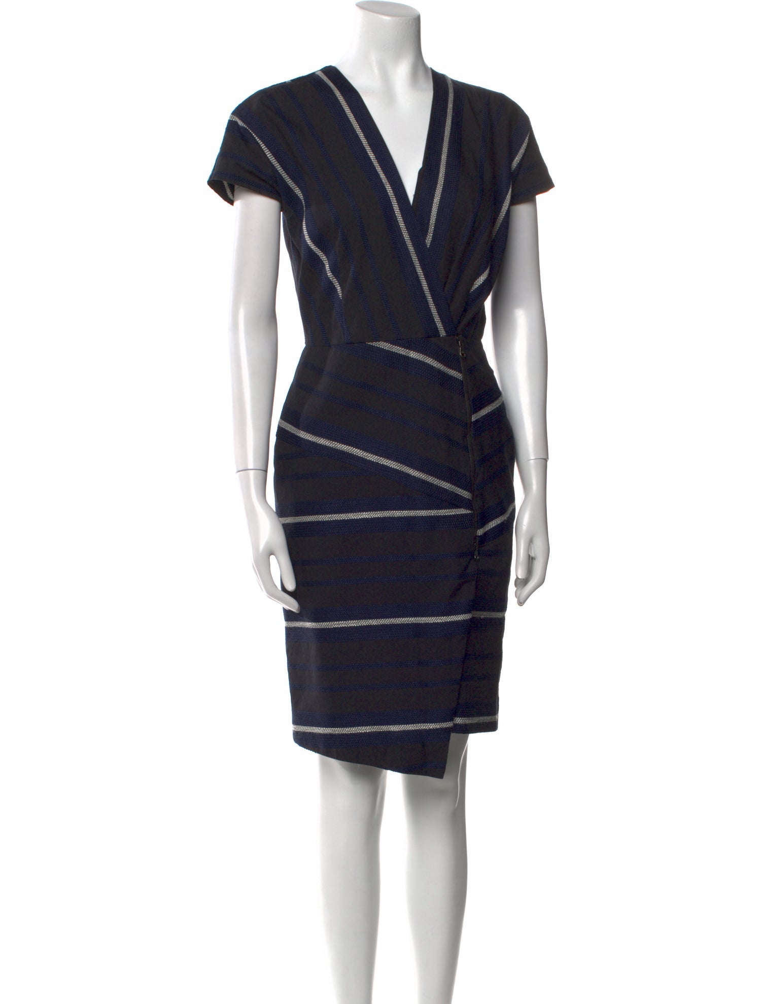 Veronica Beard V-Neck Knee-Length Dress