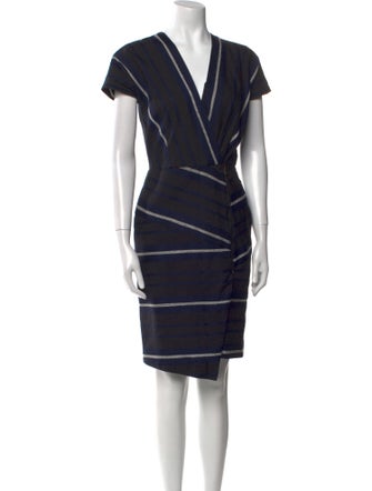 Veronica Beard V-Neck Knee-Length Dress