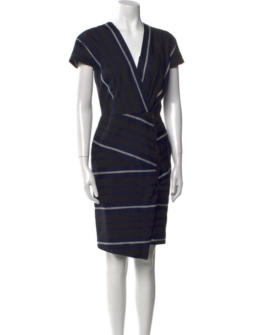 Veronica Beard V-Neck Knee-Length Dress